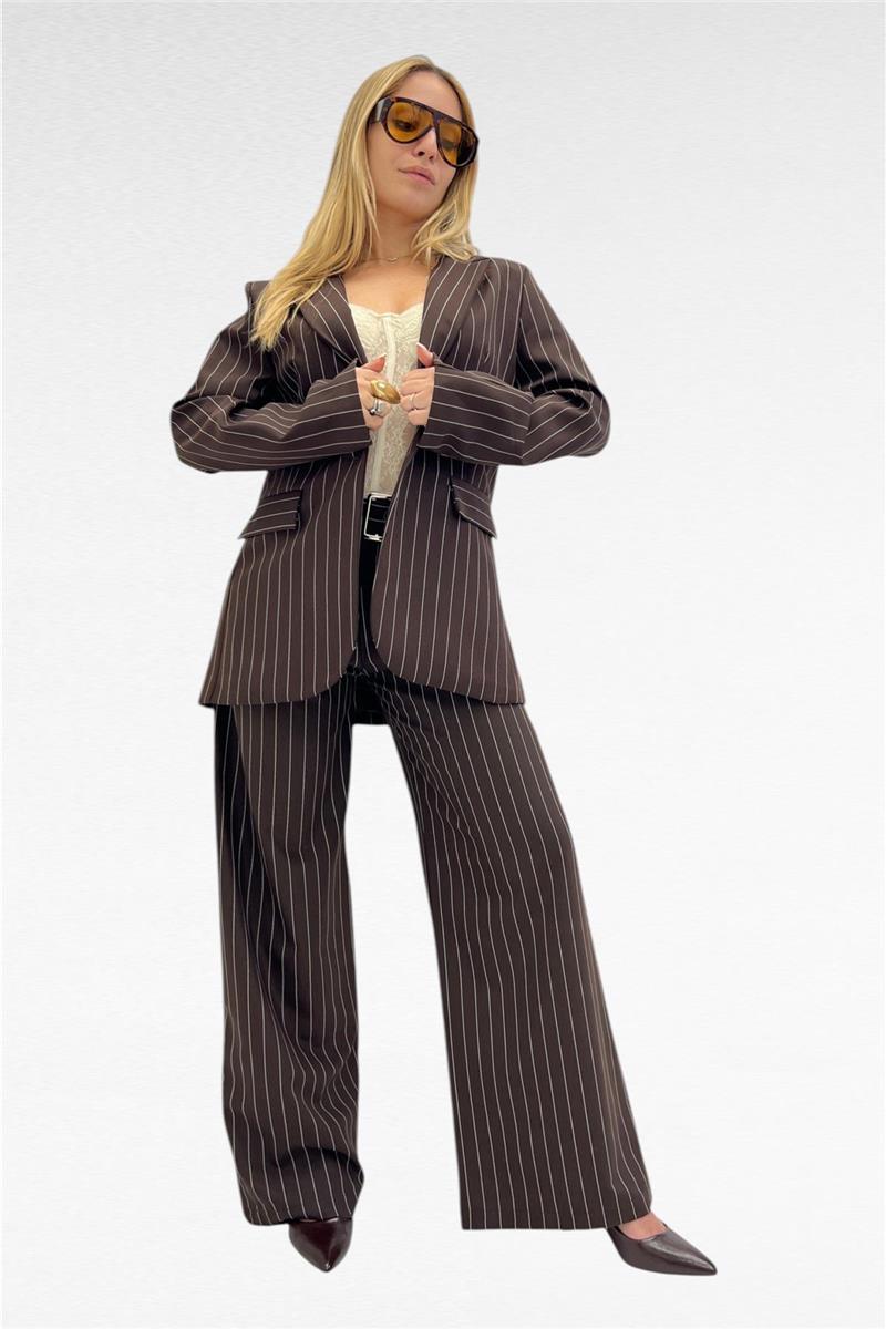 completo gessato due pezzi scarlet